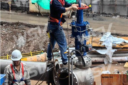 维都利阀门工程师到印尼项目现场安装调试阀门